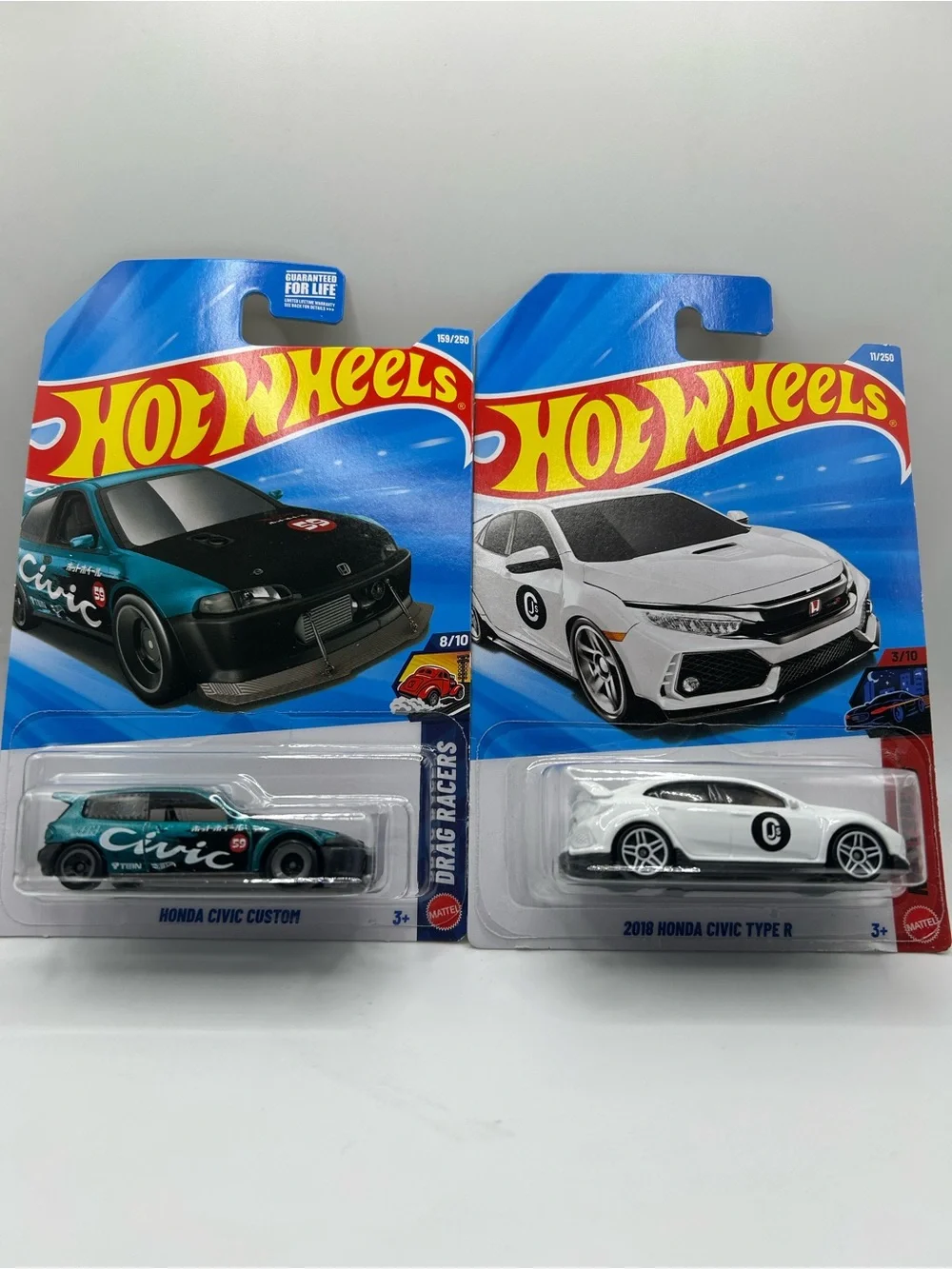 Hot Wheels Honda Civic Custom & 2018 Honda Civic Type R Bundle 🔥🛞
